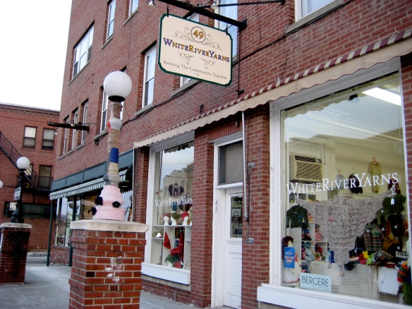 White River Yarns: the coziest spot in downtown White River Junction, Vermont.